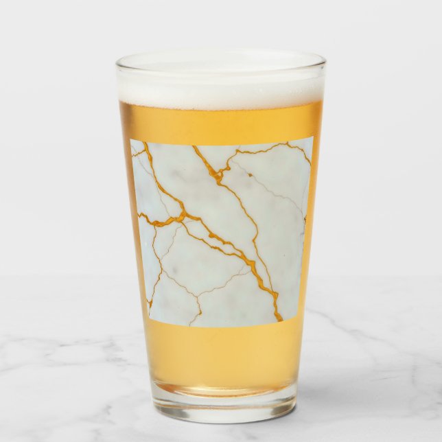 marble texture in a pristine white base with delic glass (Front Filled)