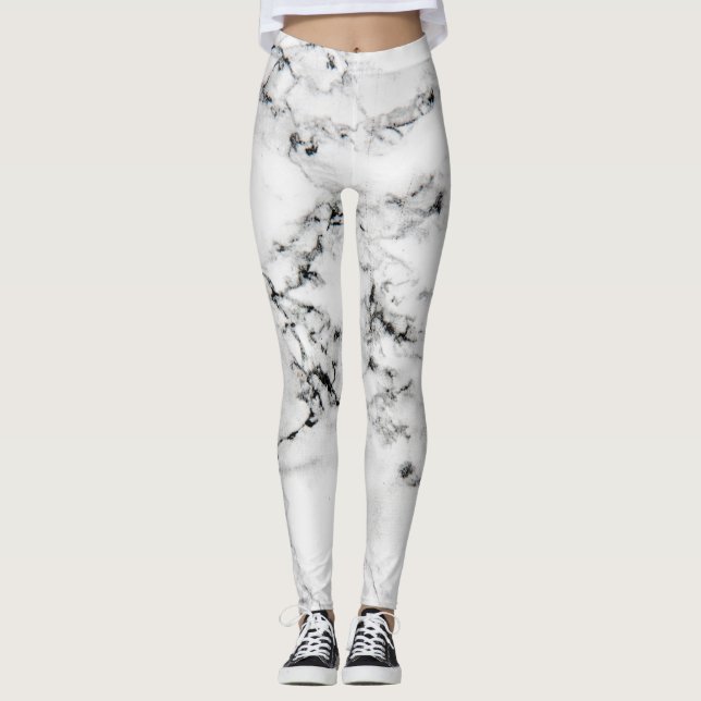 Marble texture leggings (Front)