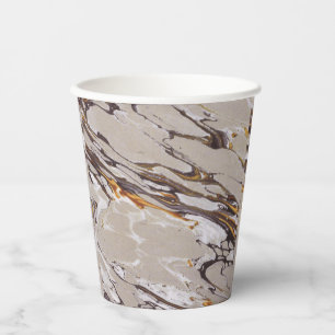Marble Texture Nature Paper Cups