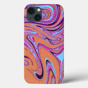 Marble Texture Pattern Colorful Cute iPhone 13 Case
