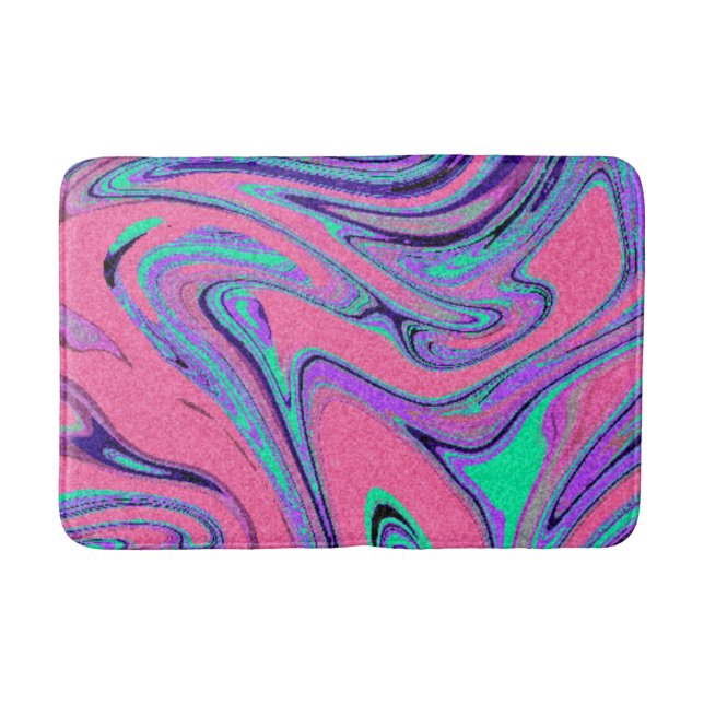 Marble Texture Pattern Cute    Bath Mat (Front)