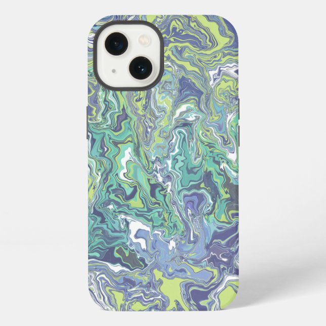 Marble Texture Pattern Cute iPhone Case (Back)