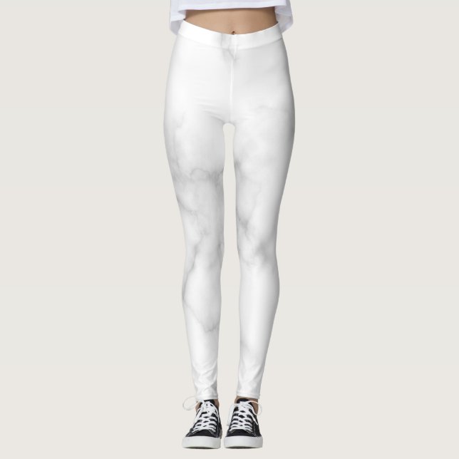 Marble Texture Pattern Leggings (Front)