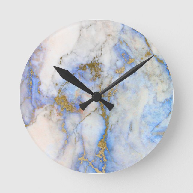 marble texture round clock (Front)