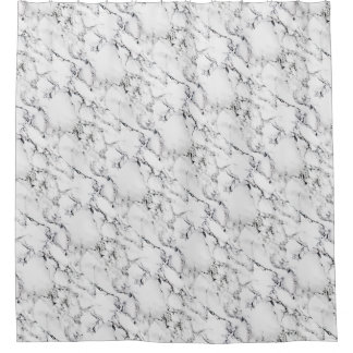 Marble texture shower curtain