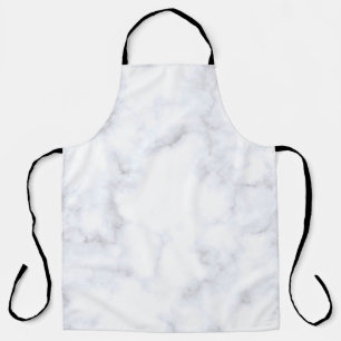 Marble texture white pattern apron