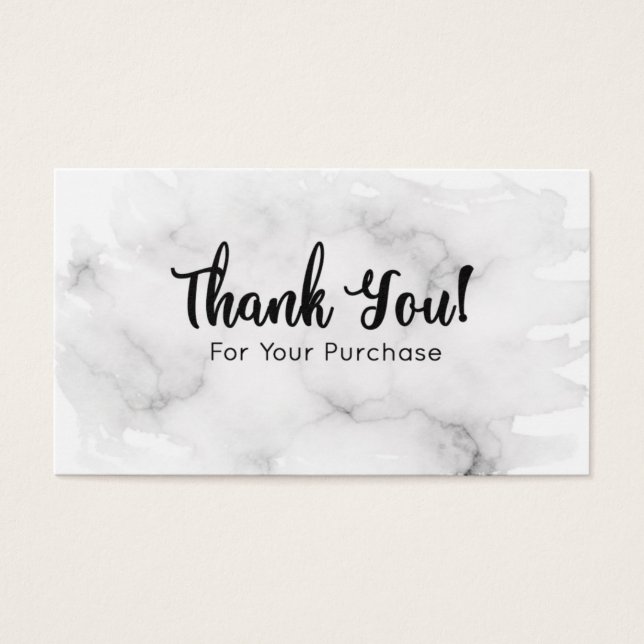 Marble Thank You For Your Purchase (Front)