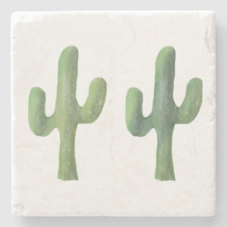 Marble Trivet | Cactus Two | Stone Coaster