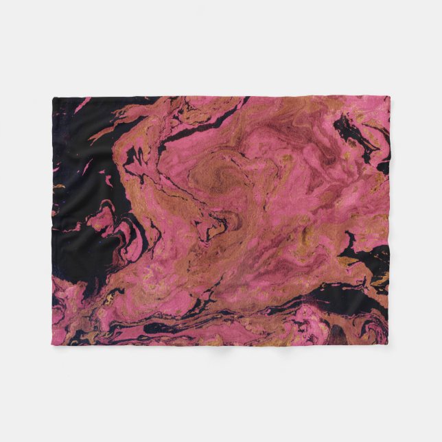 Marble , watercolor fleece blanket (Front (Horizontal))