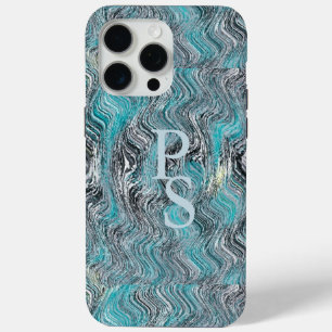 Marble Waves iPhone 15 Pro Max Case