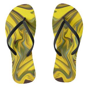Marble Waves Yellow Digital Paper-55448 Jandals