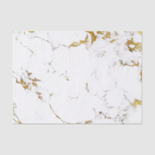 Marble White Gold Abstract Stone Elegant Minimal Tissue Paper