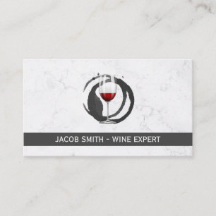 Marble   Wine Tasting   Wine Stain Winery Business Card