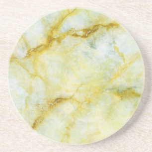 Marble with Yellow Threads Coaster