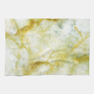 Marble with Yellow Threads Tea Towel