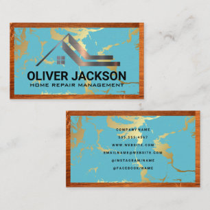 Marble Wood Business Card