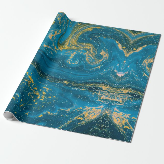 Marble Wrapping Paper (Unrolled)