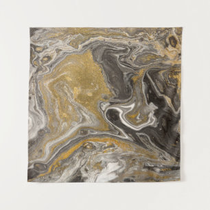 Marbled acrylic, nature-inspired texture. tapestry