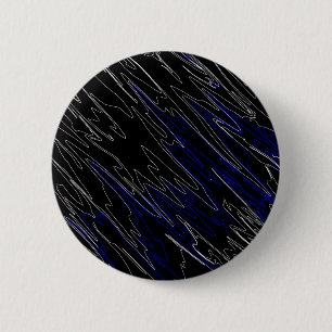 Marbled Black Blue 6 Cm Round Badge