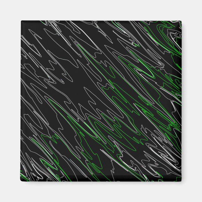 Marbled Black Green Magnet (Front)
