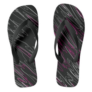 Marbled Black Pink Jandals