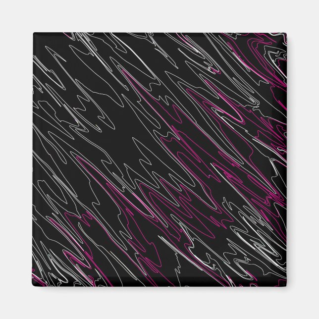 Marbled Black Pink Magnet (Front)