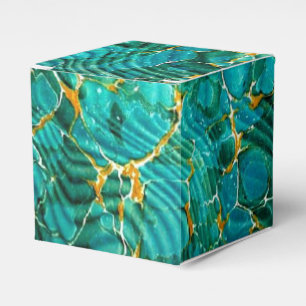 Marbled Book End Paper Favour Box Book Lover