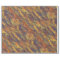 Marbled Book Endpaper Yellow Orange Blue Violet