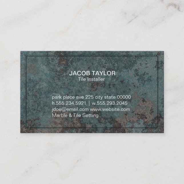 Marbled Business Card (Front)