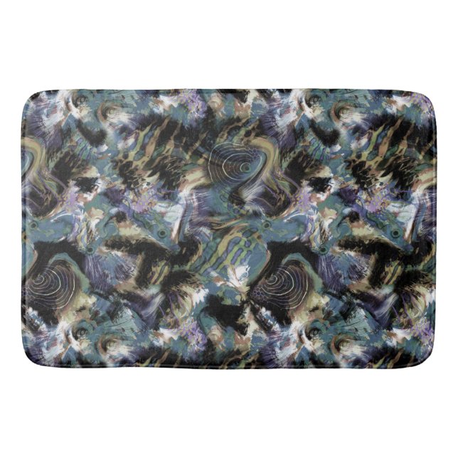 Marbled fish bath mat (Front)