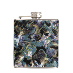 Marbled fish hip flask