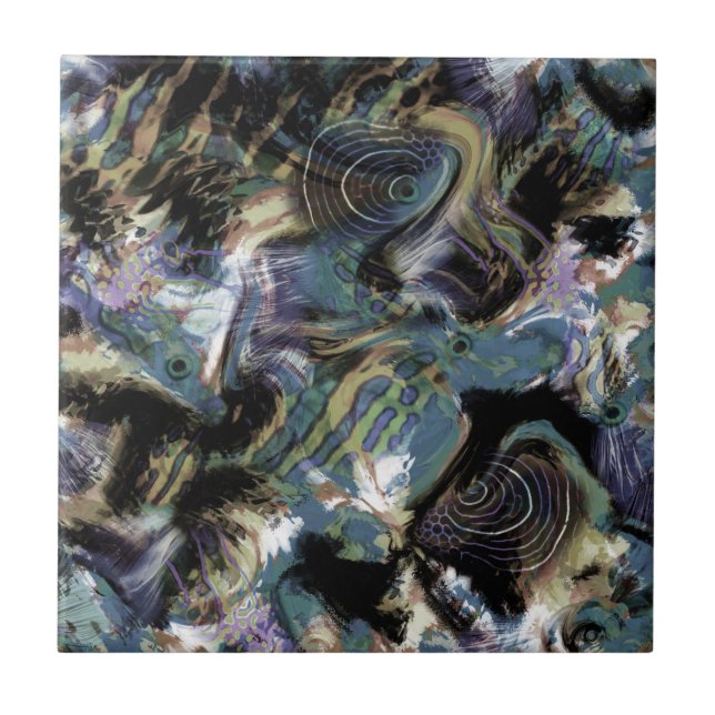 Marbled fish tile (Front)