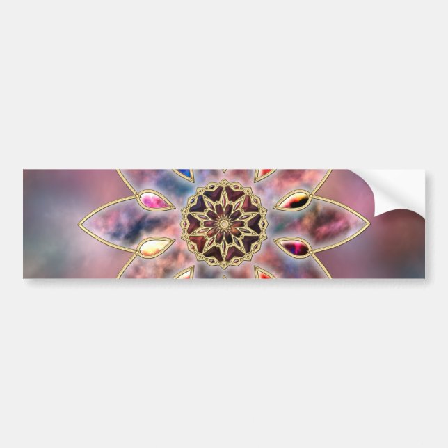 Marbled Galaxies Bumper Sticker (Front)