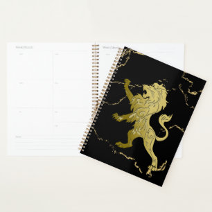 Marbled Golden Royal Lion Planner