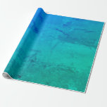 Marbled green & blue wrapping paper<br><div class="desc">Marbled & gradient green/blue.</div>