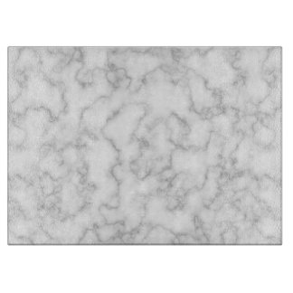 Marbled Grey White Marble Stone Pattern Background Cutting Board