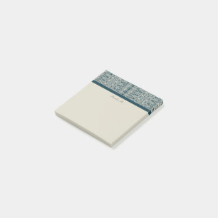 Marbled Ikat Painted Pattern Personalised Post-it Notes