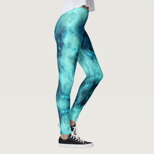 Marbled Jade  Leggings (Right)