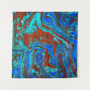 Marbled Liquunique pattern, acrylic, art, Tapestry