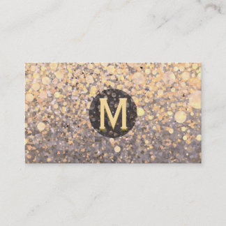 Marbled Monogram Business Card