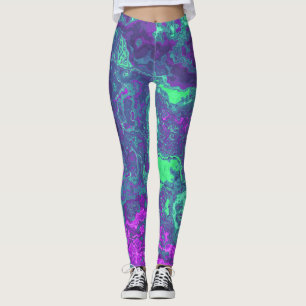 Marbled Neon Leggings