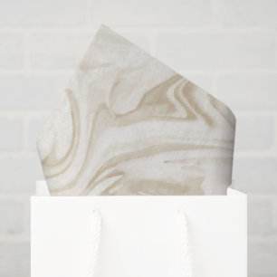 Marbled Paint Off White Tones Elegant Wedding Tissue Paper