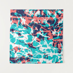 Marbled paper art background, with bright and pret tapestry