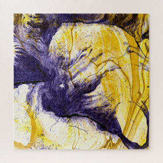 Marbled Paper: Bright Acrylic Art Jigsaw Puzzle