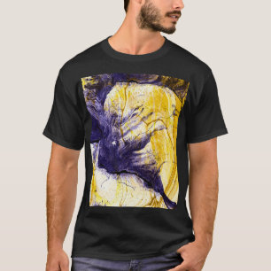 Marbled Paper: Bright Acrylic Art T-Shirt