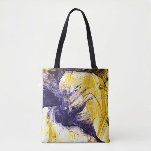 Marbled Paper: Bright Acrylic Art Tote Bag
