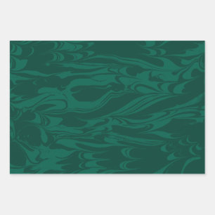 Marbled Pines Wrapping Paper Sheet