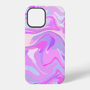 Marbled Pink Purple Turquoise iPhone 12 Pro Case