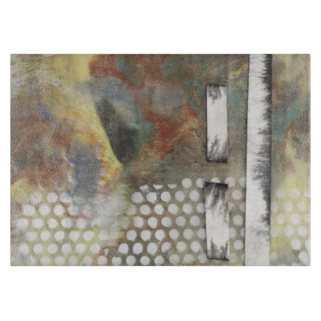 Marbled Pixels II Cutting Board (Front)