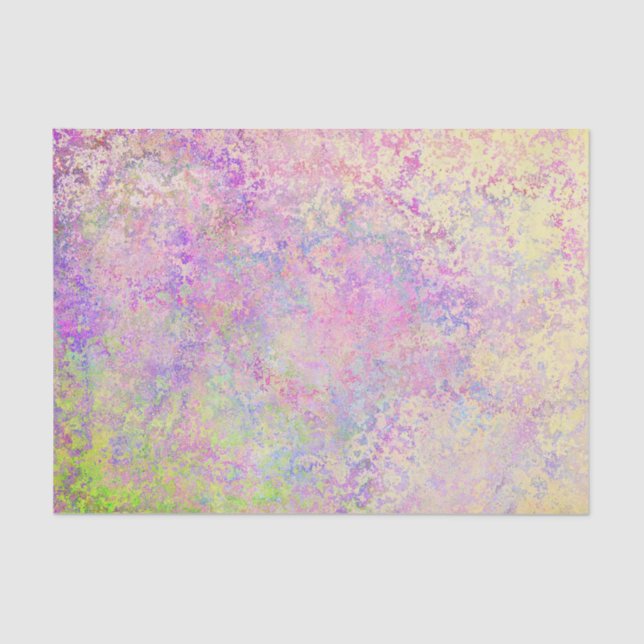 Marbled Purple gold and pink pastel texture look Tissue Paper (Front)